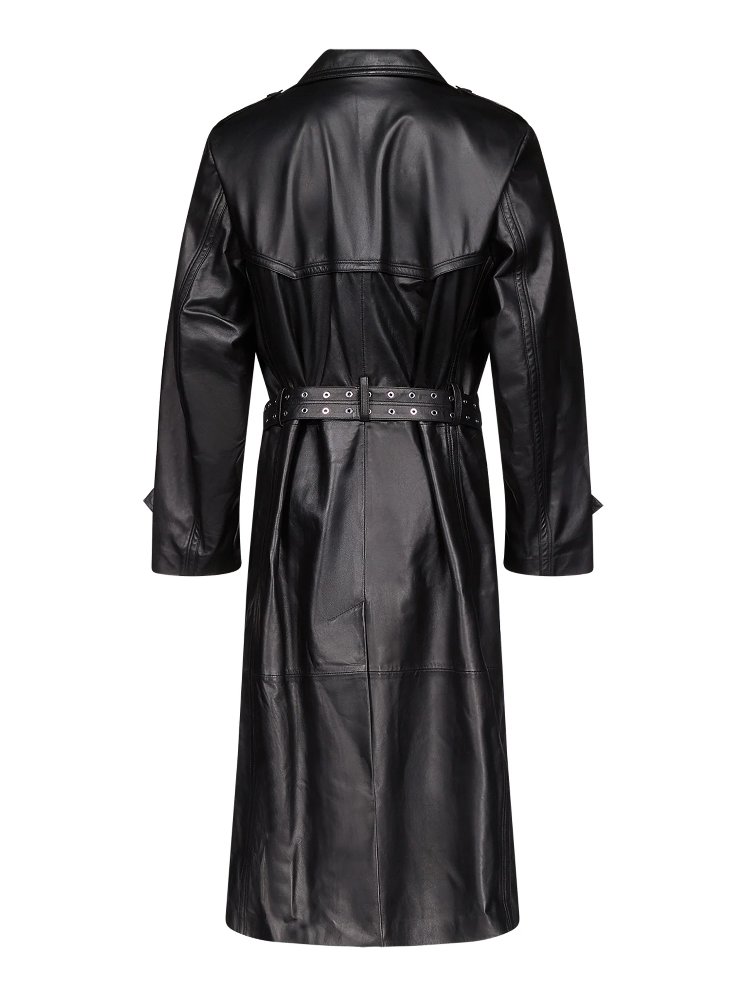 Amanda Trench Coat in Leather - Image 2