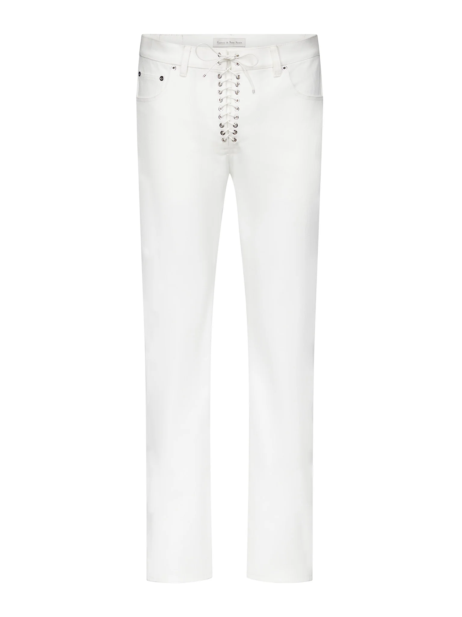 Lace-Up Jeans in Denim