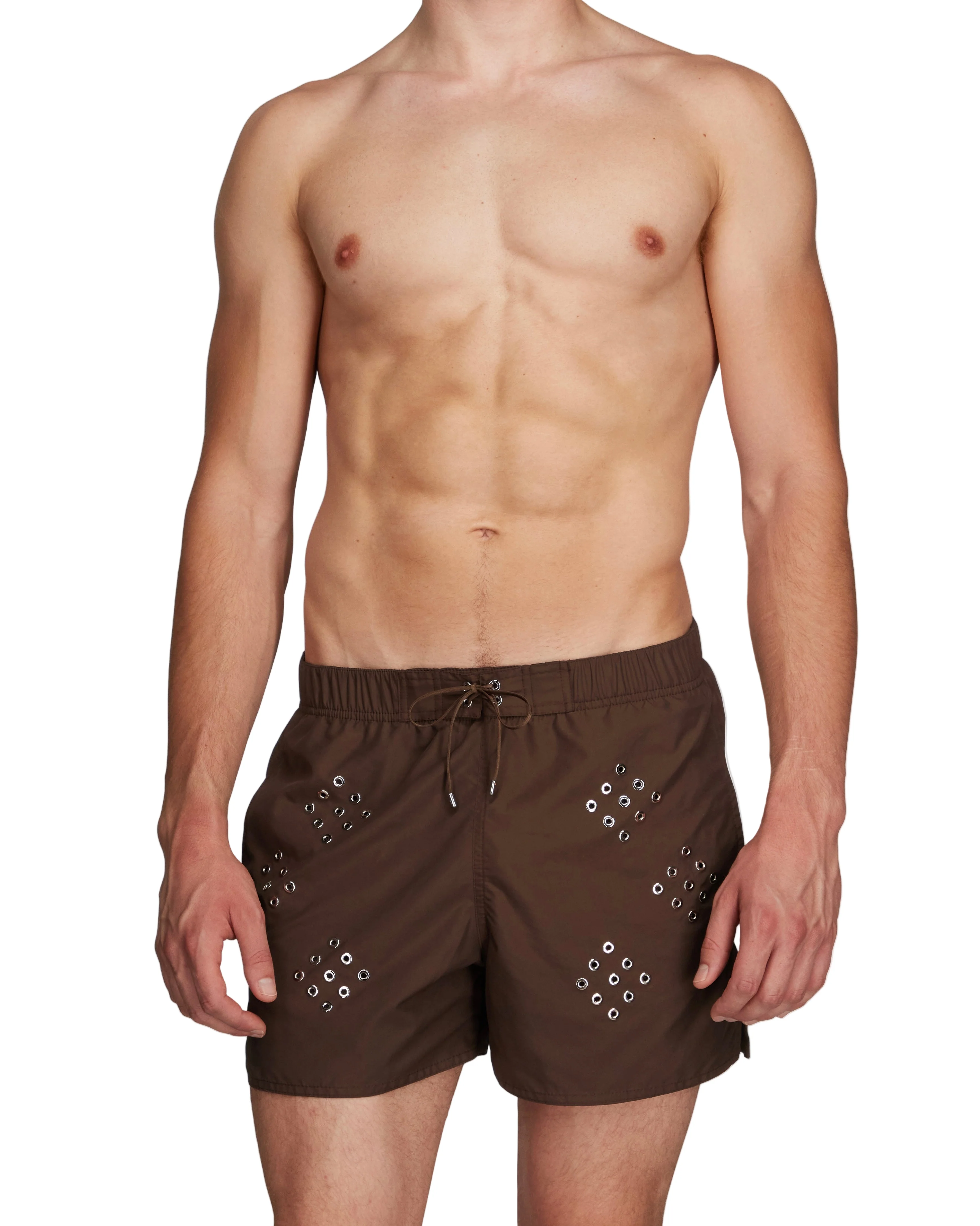 Diamond Eyelet Swim Shorts - Image 2