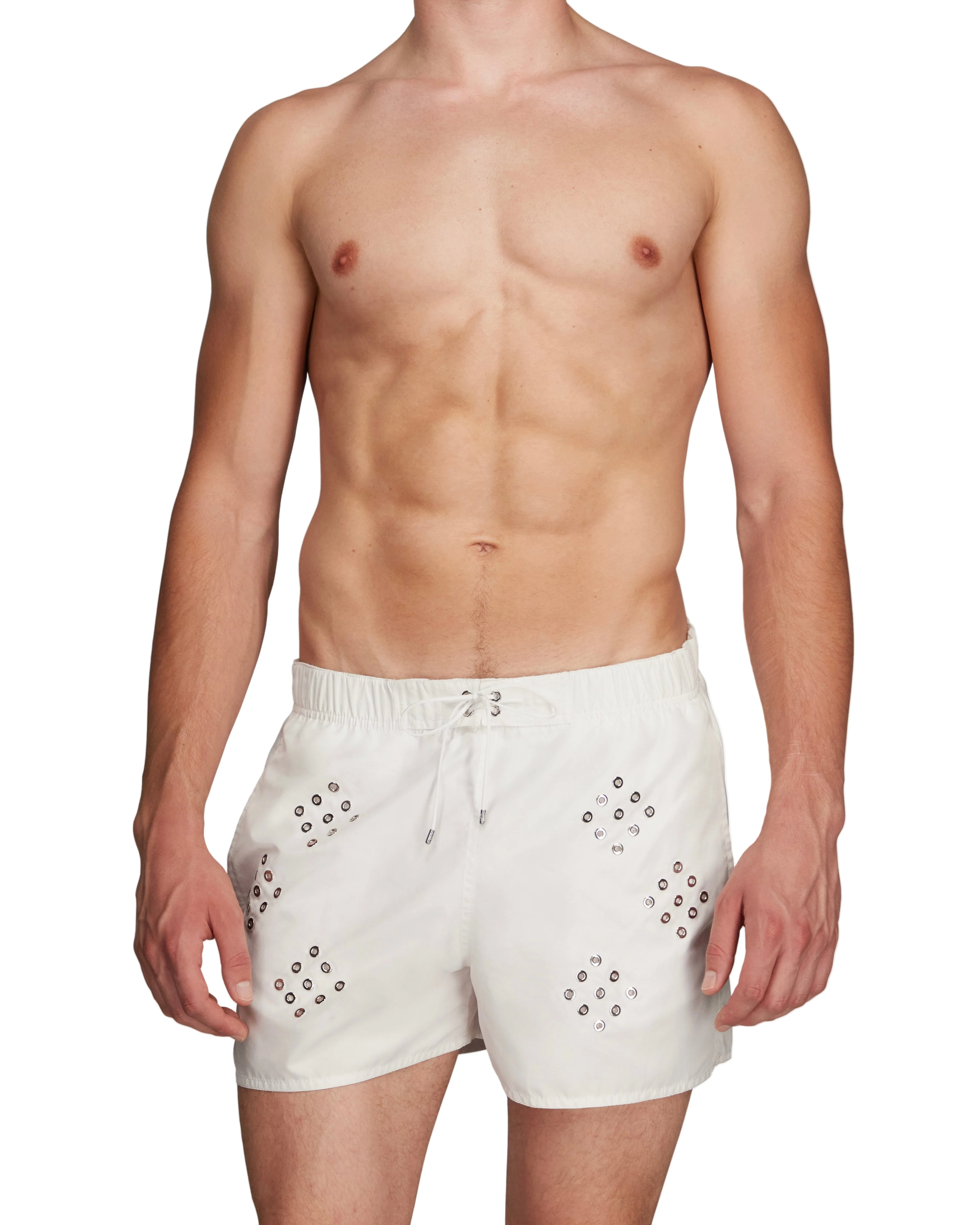 Diamond Eyelet Swim Shorts - Image 2